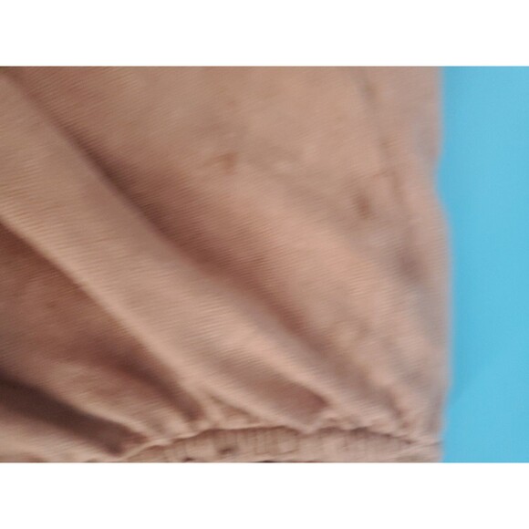 Zara Linen Top Medium Off Shoulder Distressed Boho Grundge Crop Flowy Rose - Picture 9 of 12